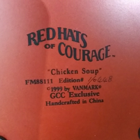 Red Hat of Courage, "Chicken Soup" NWT - Picture 4 of 7